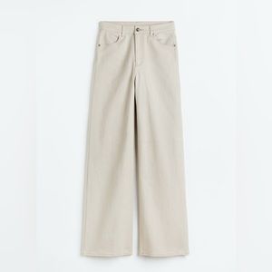 H&M - Wide-leg Twill Pants - Size 6